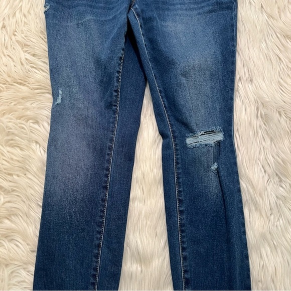 Old Navy Maternity Front-Low Panel Distressed Skinny Jean 4S - Picture 7 of 14